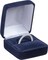 Luxury Rounded-Top Velvet Ring Box - Ring Gift Box for Engagement, Proposal, Wedding Day - Elegant Velour Jewelry Storage Box for Men & Women - Small Ring Case with Satin Inner Top